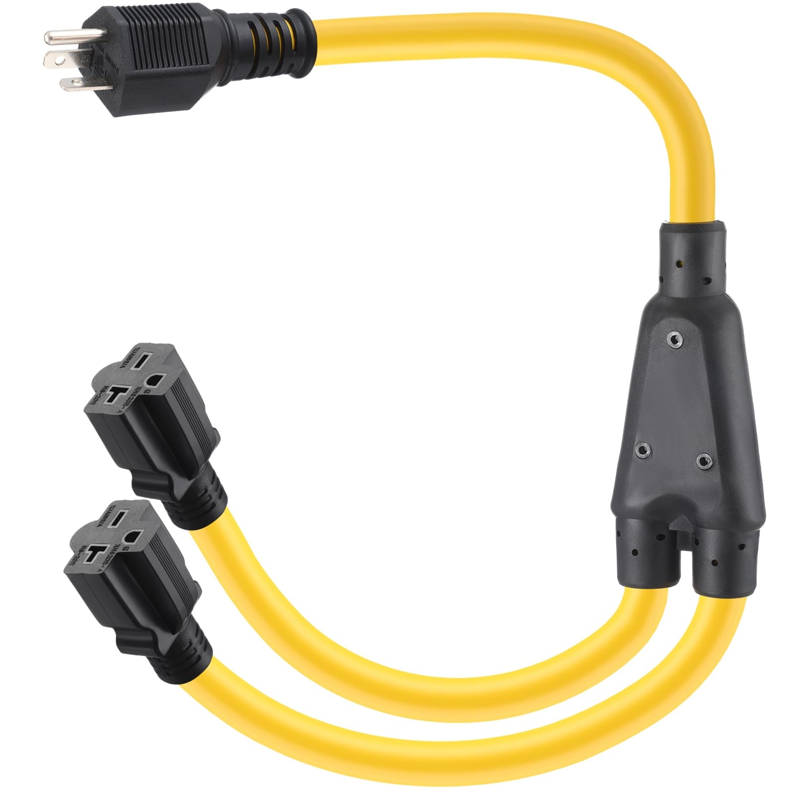 Amazon.com: Saysurey 3FT NEMA 6-20 Y Splitter 6-20P Male Plug to