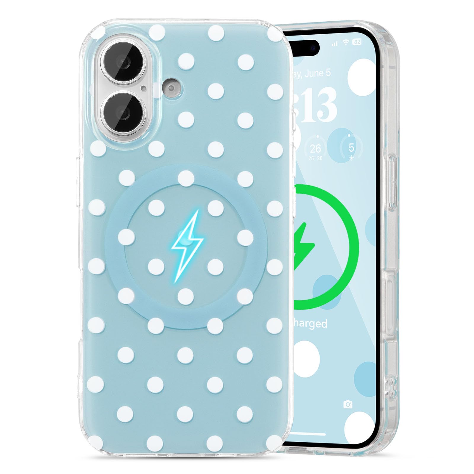 Amazon.co.jp: UEEBAI 対応 iPhone 17 用の ケース TPU ドット柄