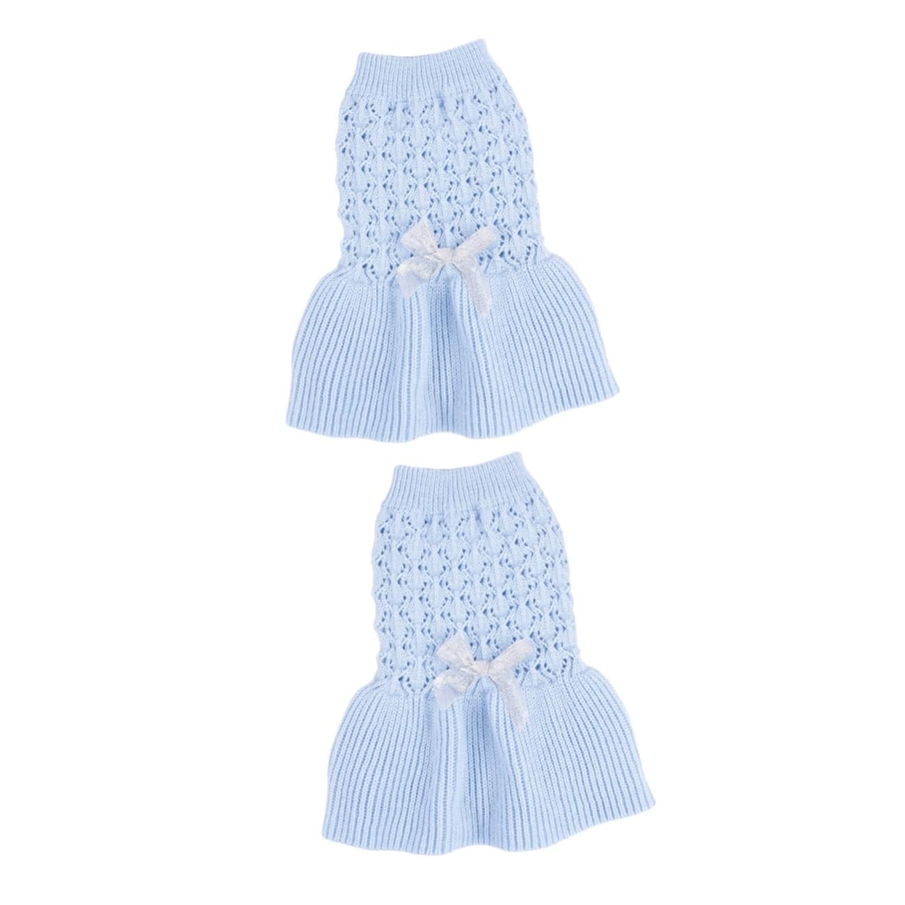 Robe de printemps pour petit chien minkissy | Lot de 2 pulls en laine pour chiot et chat