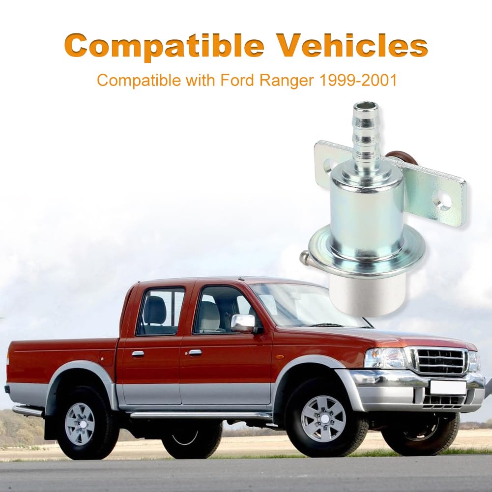 WATERWICH Fuel Pressure Regulator Compatible with Ford Ranger 1999 2000 2001 2.5L Replacement for PR4156 F87Z-9F775-AA 47776261 FPD85