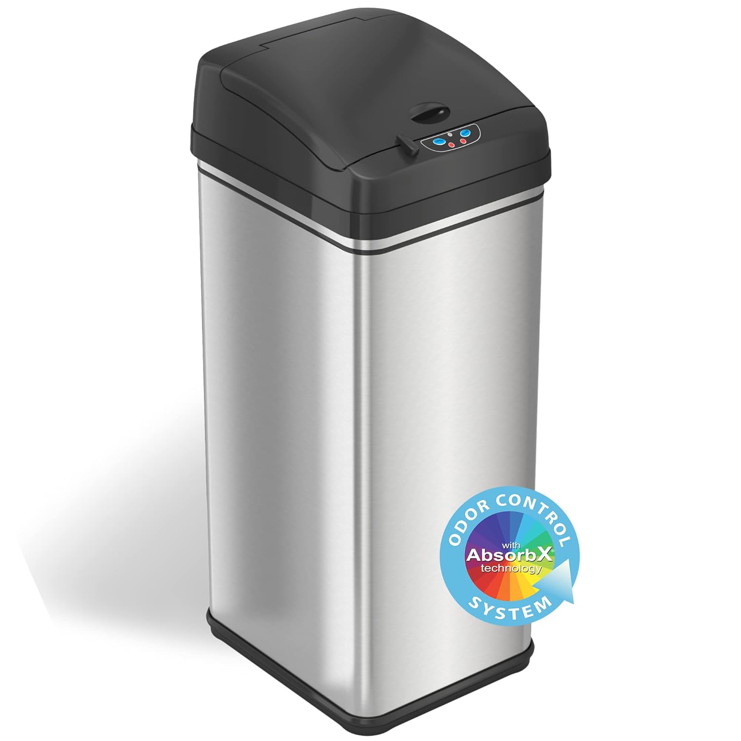 iTouchless 13 Gallon PetProof Sensor Trash Can with AbsorbX Odor Filter Kitchen
