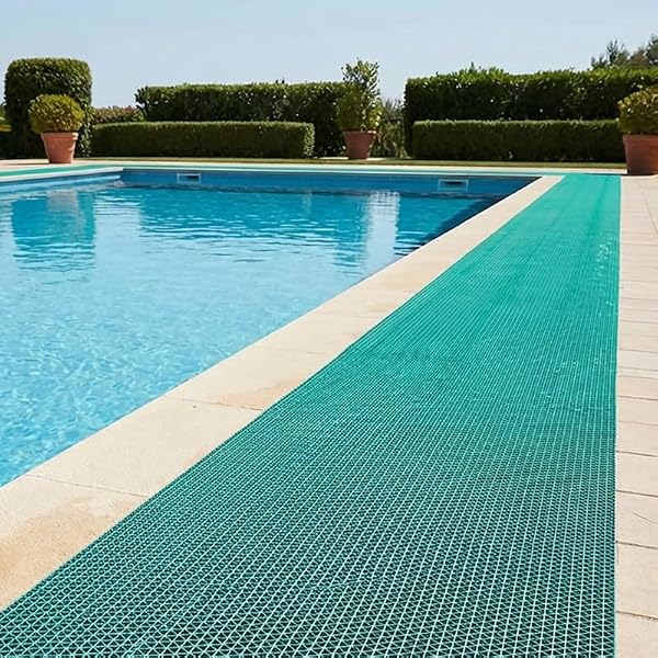 Petgrow Thick PVC Drainage Floor Mat 3FTX10FT,Non-Slip Pool Commercial Mesh Hole,Heavy Duty Deck Hollow Mat for Wet Area Bathroom Bath Shower Kitchen Restaurant Garage,Outdoor Indoor Rug,Custom Size by Petgrow - Used condition - US$46.42