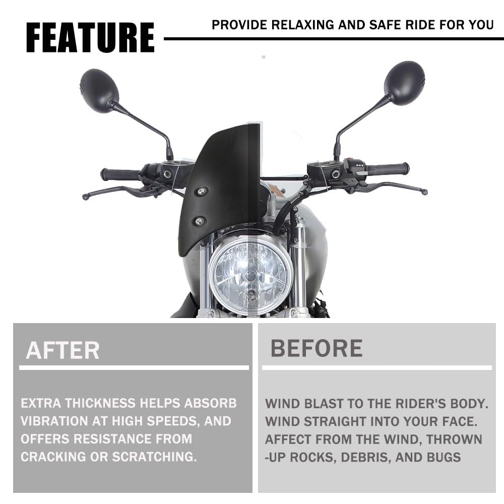Z Motorcycle Windshield Aluminum Wind Deflector Windscreen for BMW