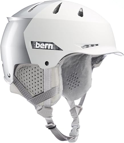 Miniatura 1 de BERN Hendrix Casco deportivo de esquí y snowboard para hombres y mujeres, estilo de ala, certificado multideportivo, ajuste ajustable, forro