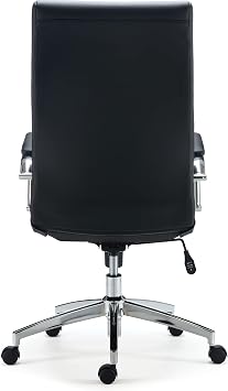 STAPLES Bentura Ergonomic Manager & Executive Office Chair, High Back Swivel, Adjustable Height, Bonded Leather, Black