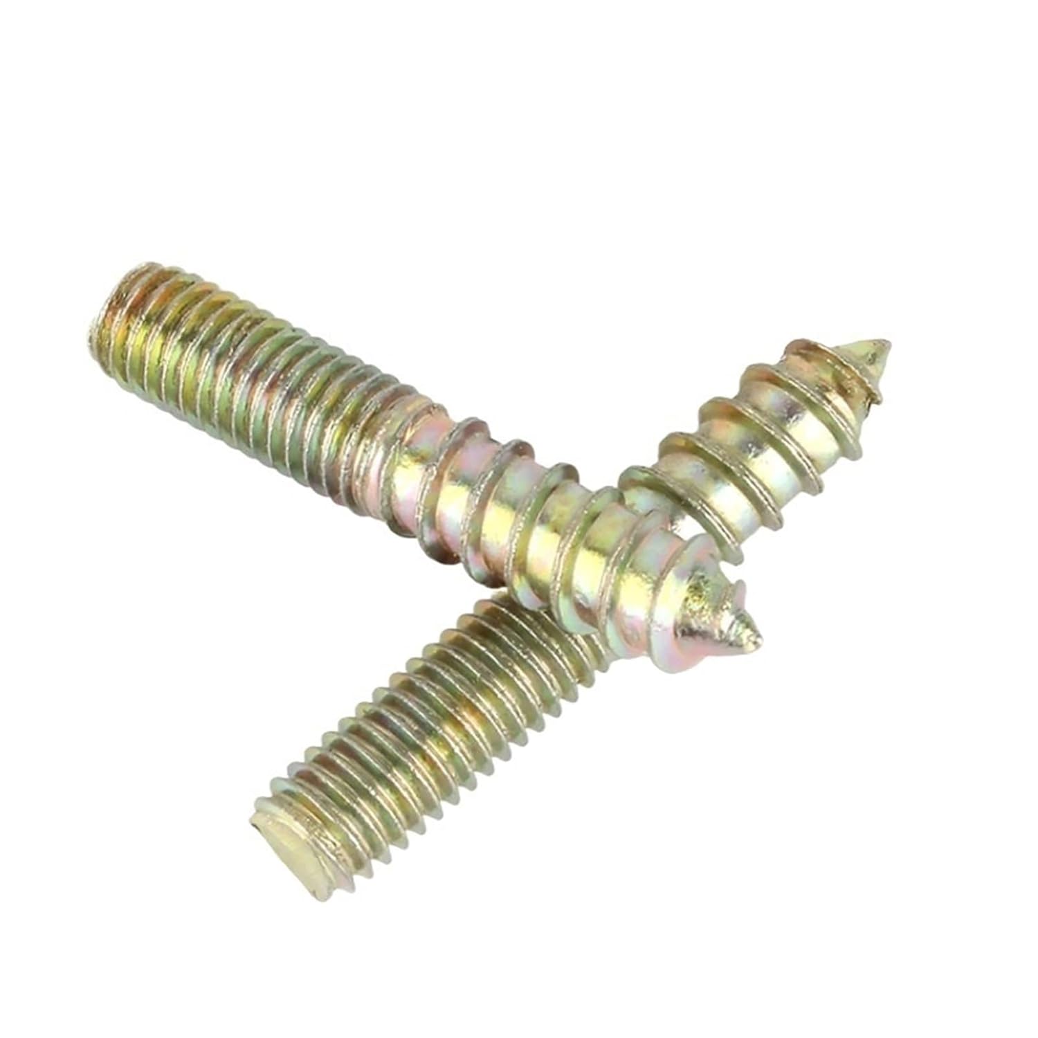 80pcs M6 M8 Color Zinc Suspension Bolt Double Head Self Tapping Screw Metal Concealed Pin Fixed(M6x60)