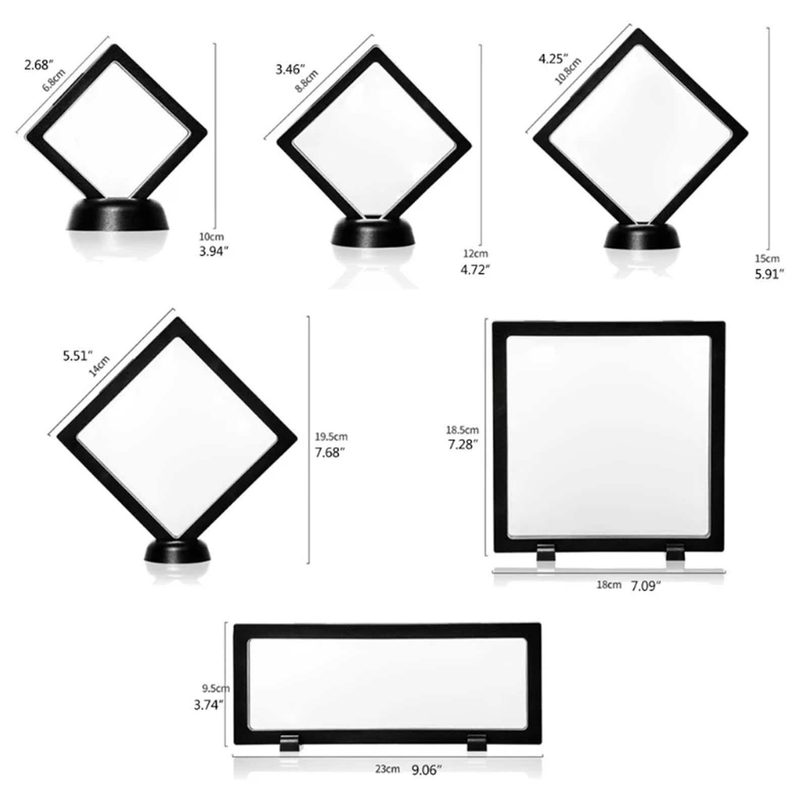 Plastikowy stojak z pływającą ramą 3D