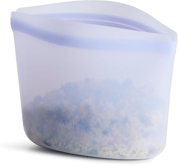 Stasher Premium Reusable Silicone Food Storage Bowl, Lavender, 2-Cup | Food-Safe Silicone, Freezer, Sous Vide, Microwave, Dishwasher, Oven Safe, Meal Prep, Lunch Container, BPA-Free, Eco-Friendly