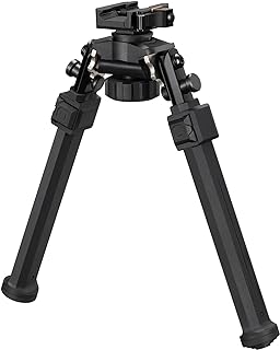 MidTen Quick Release Bipod for Hunting and Shooting Swivel Tilt Bipods for Rifles Picatinny Bipod Lightweight Rifle Bipod 360 Degrees Adjustable - MidTen
