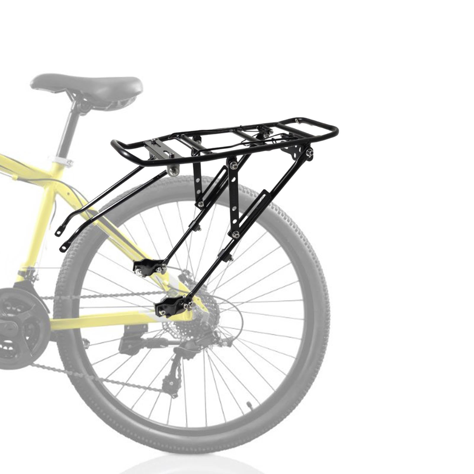 T Tooyful リアバイクラック 自転車リア荷物カーゴラック フレームマウント自転車ラック 24インチ 26インチ 28インチ マウンテンバイク用自転車フレーム用