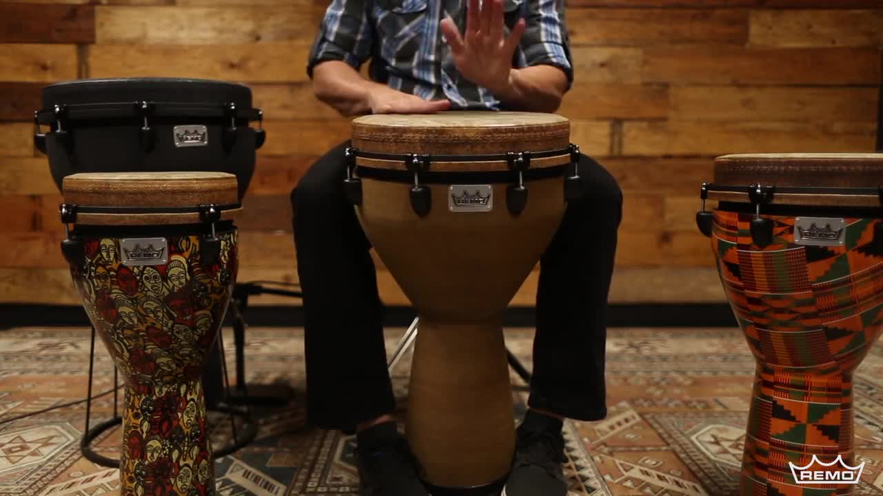 REMO Djembe, MONDO™, Designer Series, Key-Tuned, 14