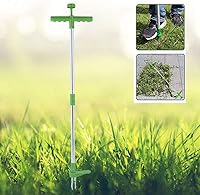 Vista 3 de 01 Extractor de malezas de pie, desbrozadora manual con 3 garras puntiagudas para jardín y patio