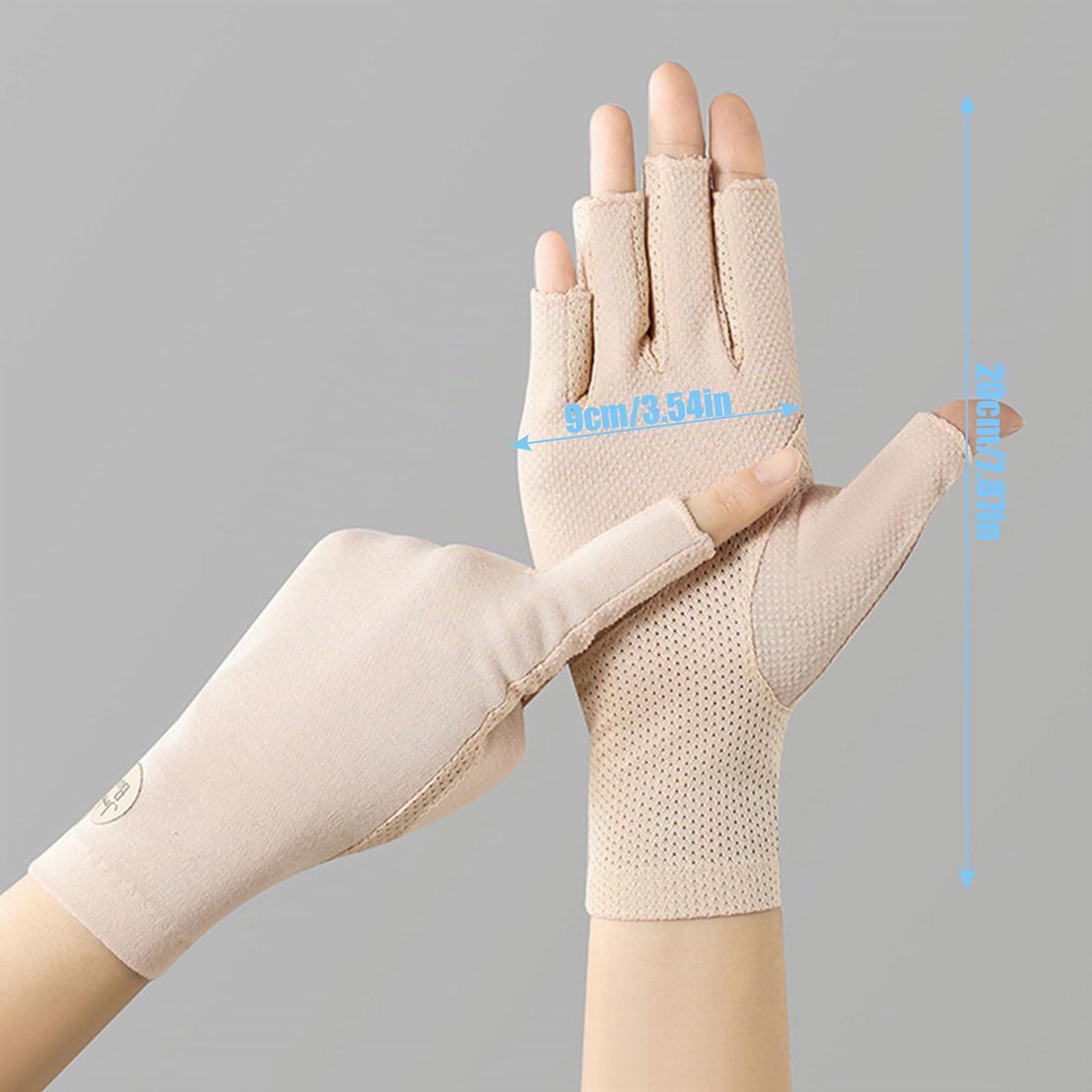 Gants de conduite d'été femme protection UV antidérapants ongles en gel équitation cyclisme