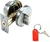 Door Deadbolts : Single Keyed Cylinder : Interior Manual Locking Thumbturn : Bump Resistant & Anti-Pick Pins : Keyed Alike