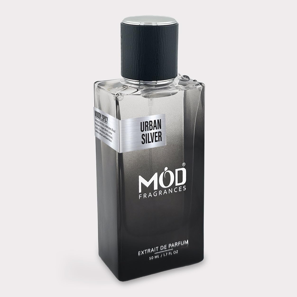 Urban Silver Extrait de Parfum for Men | Long Lasting Woody Spicy Scent | Bold Citrus & Amber Notes | Luxury Men’s Fragrance