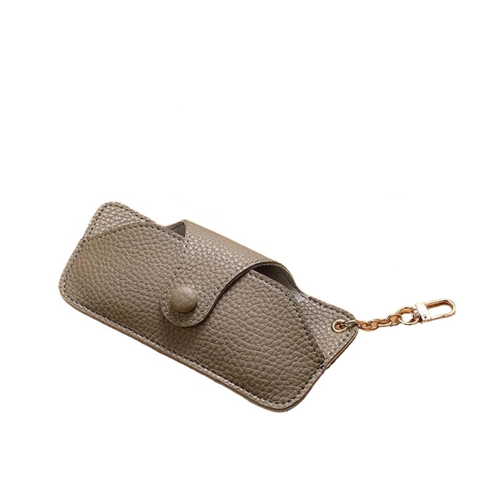 Sonnenbrillen etui Tragbare Handgefertigte Retro-Brillentasche Aus PU-Leder Mit Trageband Und Einfacher Aufbewahrungsbox für Stilvoll Tragbar