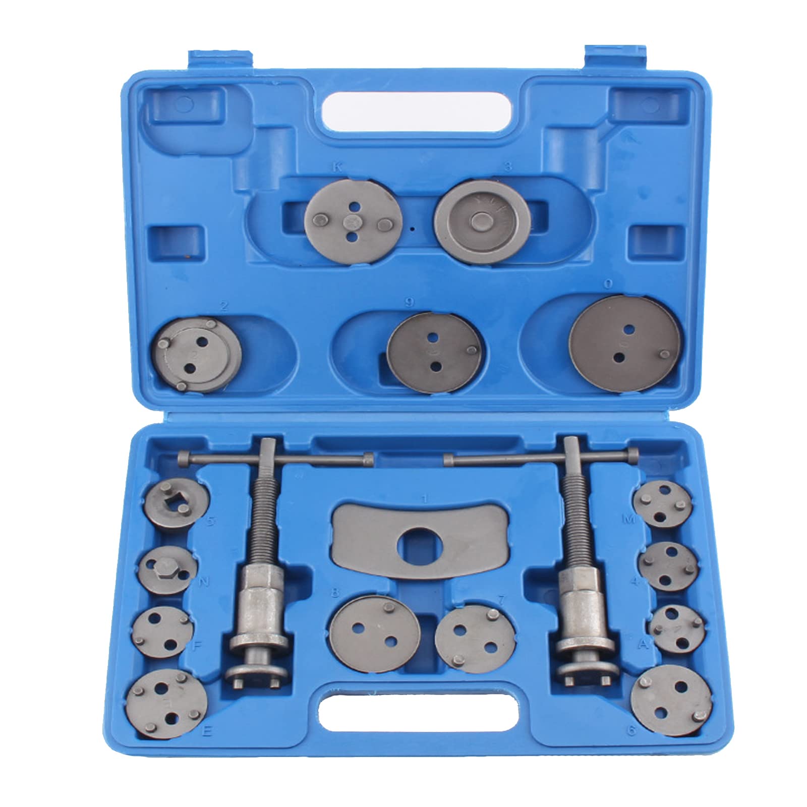 Outil Compresseur De Piston D'étrier De Frein - Pour Pistons Simple, Double, Quad, Sextuple - Poignée Ergonomique, Plaques De Poussée Incluses