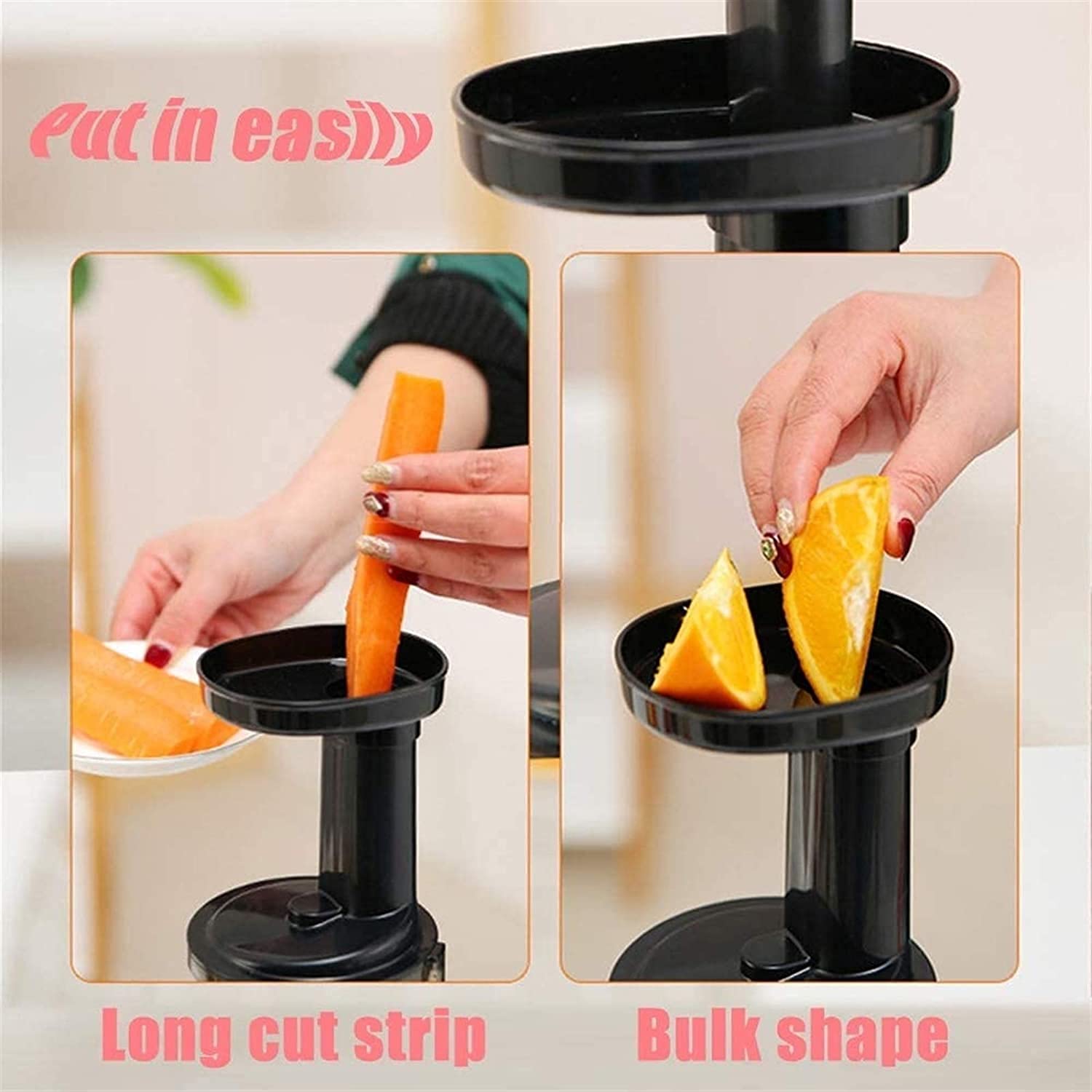 Exprimidor Lento Compacto, Extractor de masticación, exprimidor de Prensa en frío para Frutas de nutrientes y Verduras, pequeño exprimidor BPA- Motor Gratuito, fácil de Limpiar, Tranquilo.