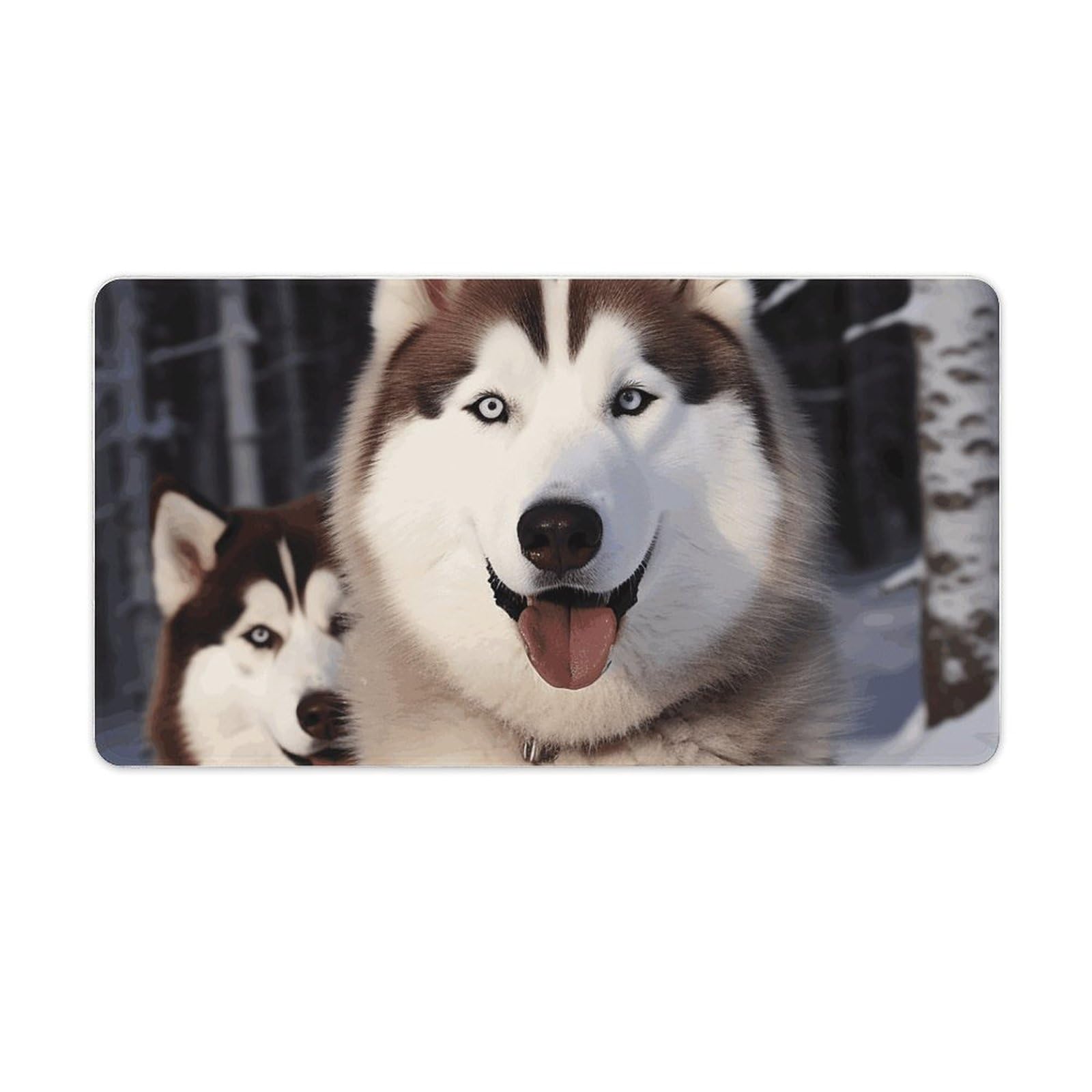 Tapis de souris grand format Huskies tapis écriture antidérapant - 8