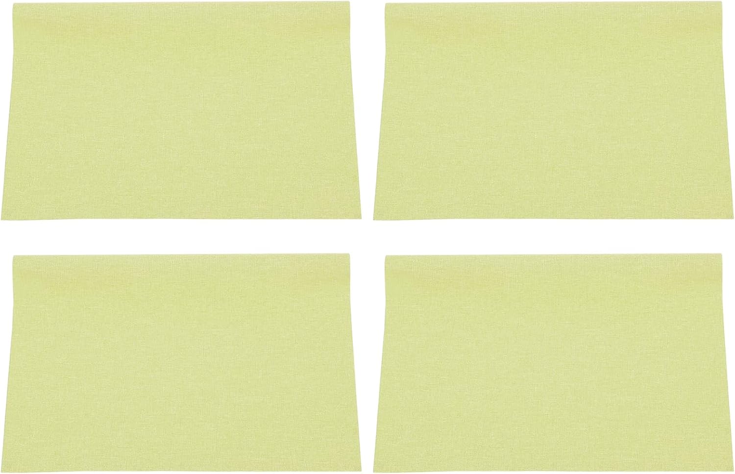 PATIKIL 13.7×11.8 Inch Fine Linen Book Cloth, 4 Pcs Soft Colored Fine Linen Sheets Self-Adhesive Repair Fabric Patch for Book Binding Repairing Crafting Sewing, Yellow
