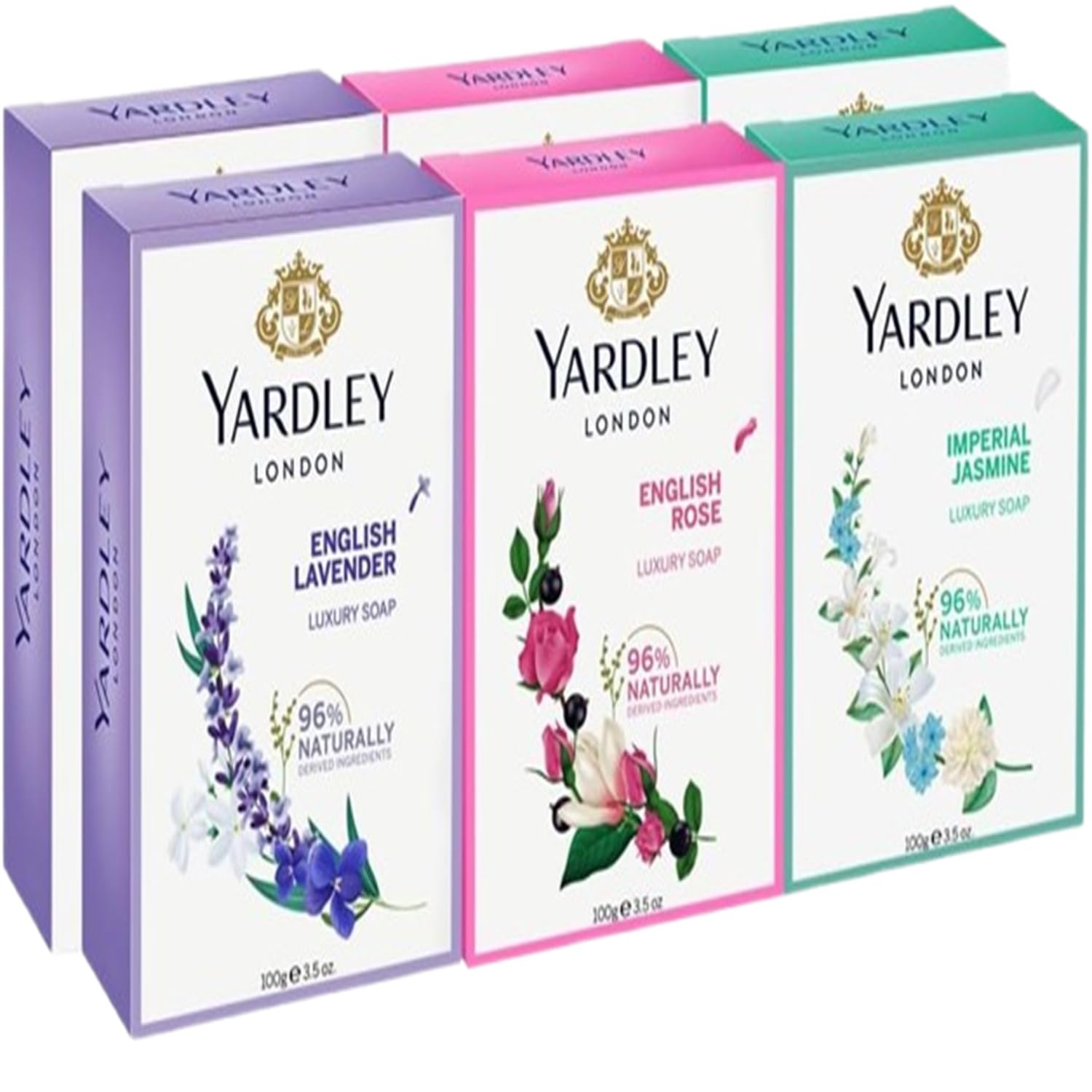 Soap Gift Set - 100g (Pack of 6) | Natural Ingredients With Essential Oils | Assorted Scents | For a Luxurious Bathing Experience