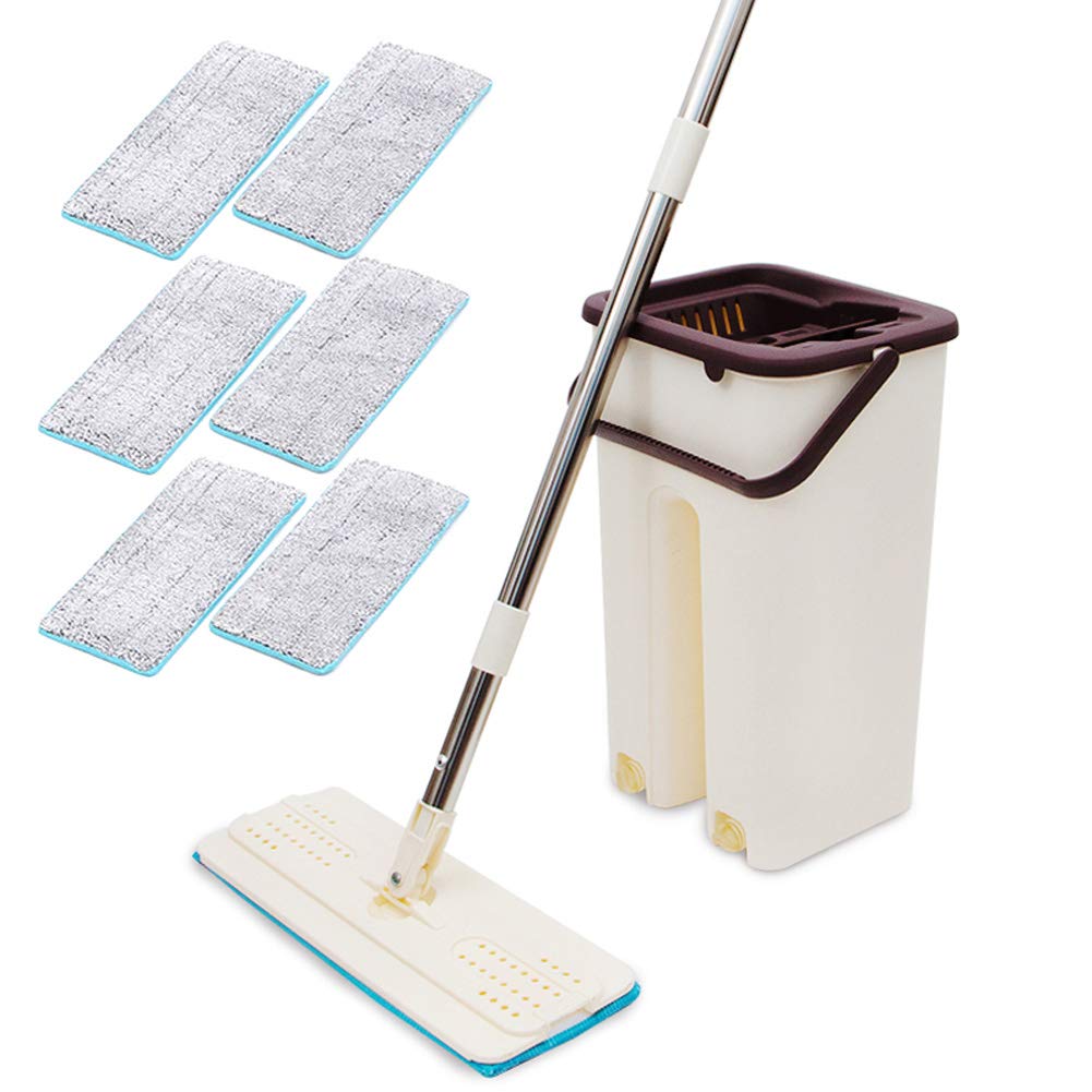 Teekit Dust Wizard Mop Cleaning Tool Kit 360 Degree Rotating Tile Marble Floor for Home