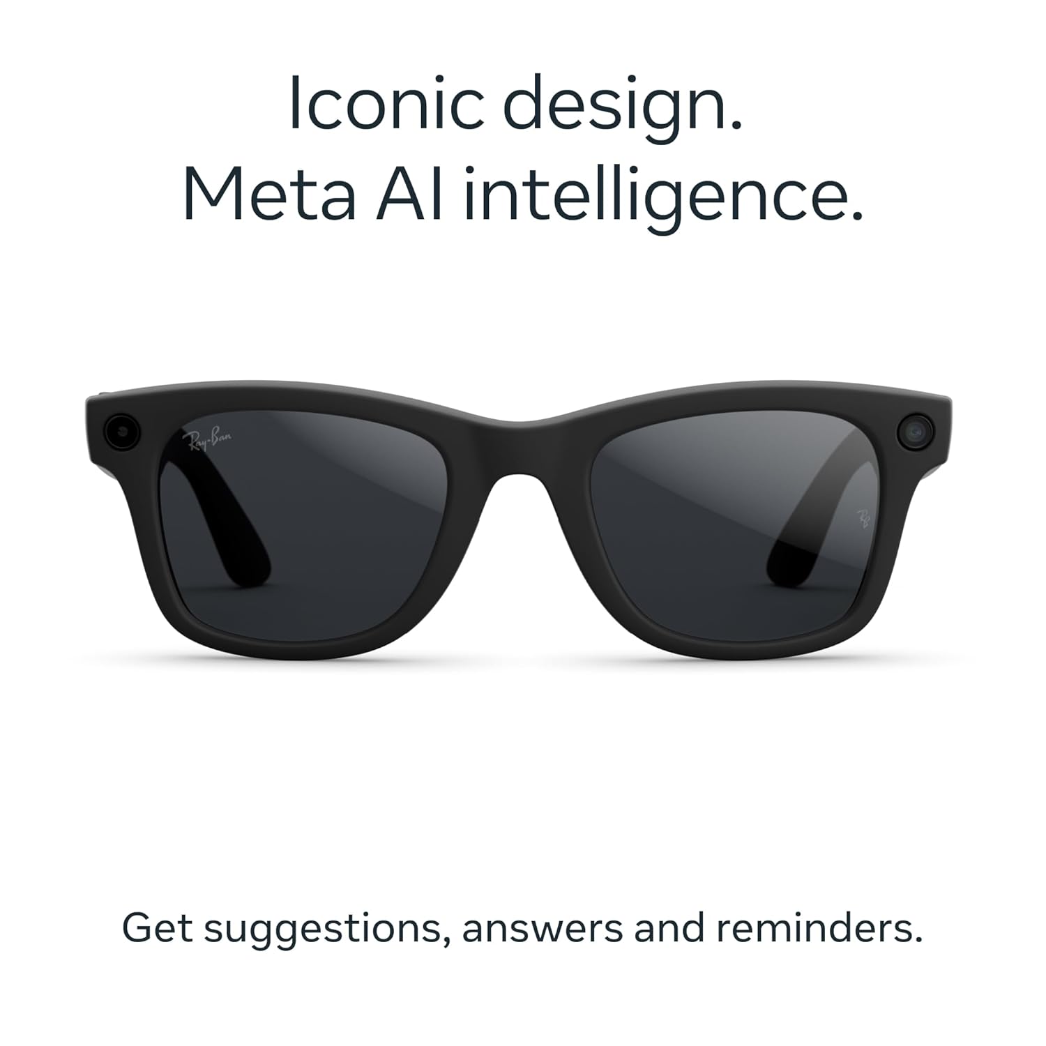 Ray-Ban Meta (Gen 2), Wayfarer, Matte Black | Smart AI Glasses for Men, Women — 2x Battery Life — 3K Ultra HD Resolution — 12 MP Ultra-Wide Camera, Audio, Video — Transitions® Grey Lenses thumbnail