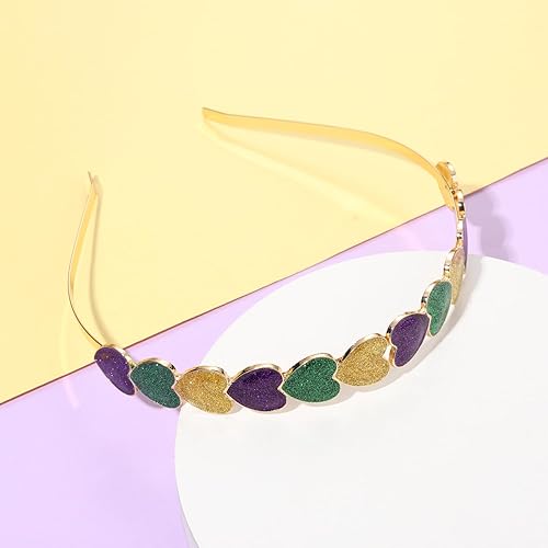 Miniatura 9 de Diadema de Mardi Gras para mujer, máscara de flor de lis, diadema con diamantes de imitación, letra MARDI GRAS, gordo martes, carnaval, desfile,