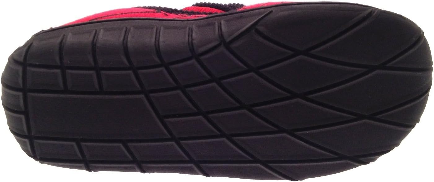 Marvel Childs Boys Red and Black Spiderman Slippers