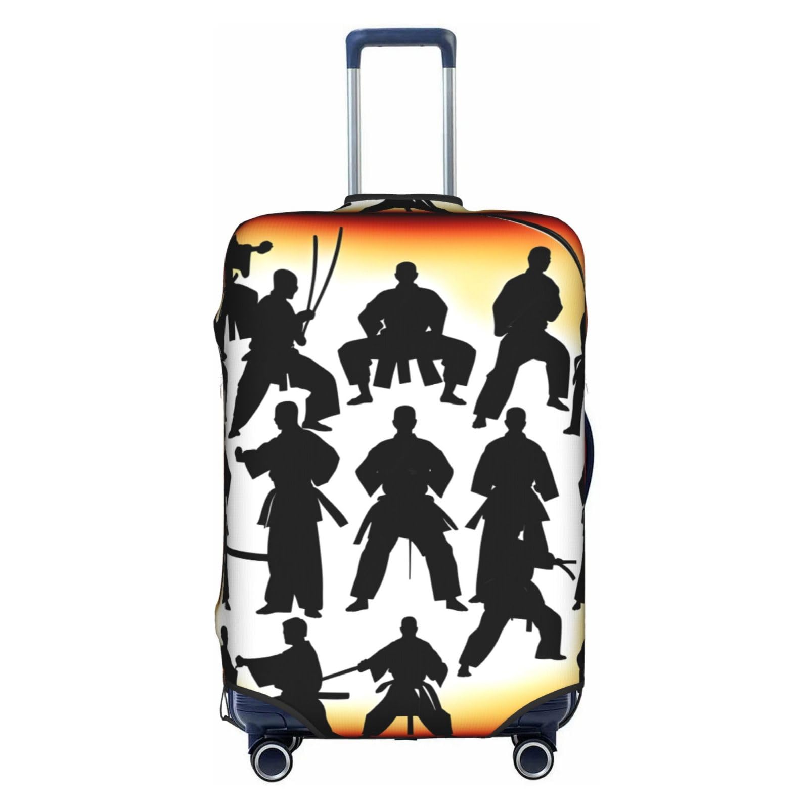 Housse de protection pour bagage blanc XL en polyester lavable Silhouettes de Martial - 8