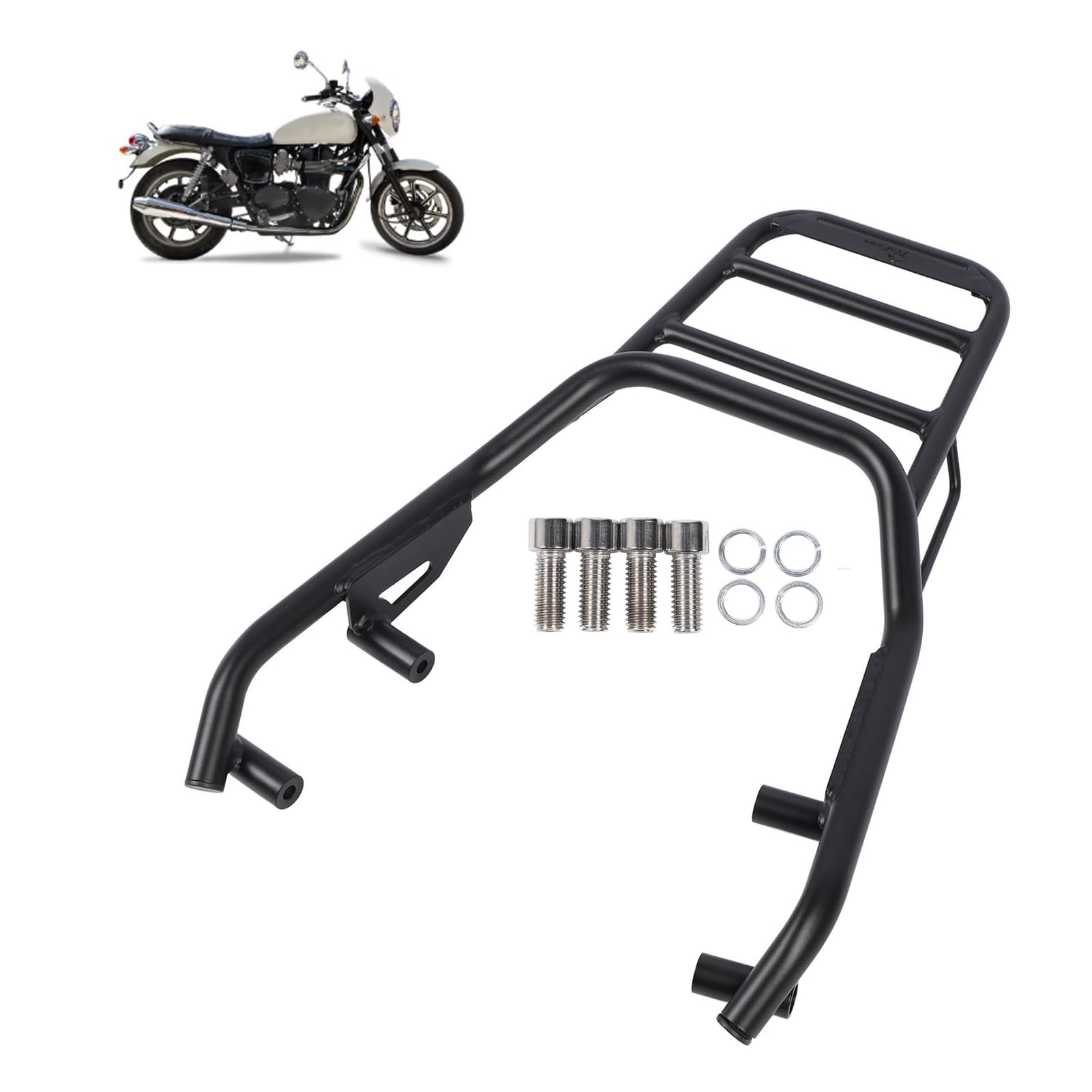Bagażnik Motocyklowy do Indian FTR1200 2019-2023, Tylny Bagażnik Motocyklowy, Akcesoria FTR1200, Bagażniki Powersports, Bagażnik Tylny, Bagażnik Motocyklowy Rajdowy