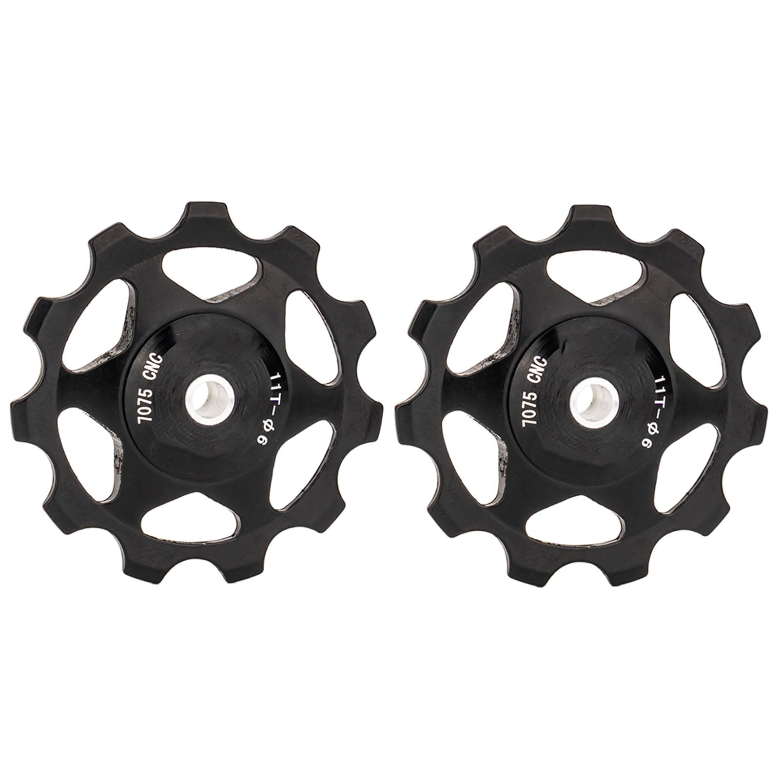 CHUDOU Bicycle Jockey Wheels,MTB Pulley Guide 11T/13T Bicycle Rear Derailleur Pulley - Aluminum Alloy Guide Wheel Compatible with 4Mm/5Mm Axles for Mountain And Road Bikes(Black,13T)