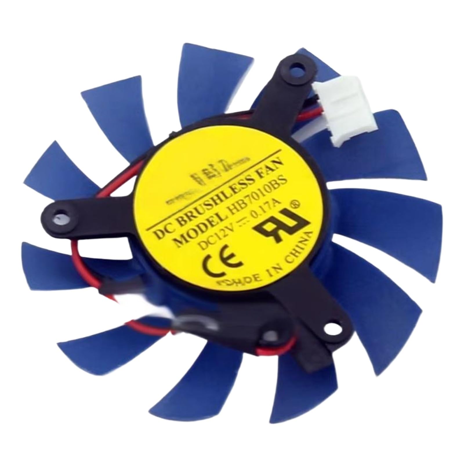 UITGVDQAT HB7010BS DC 12V 0.17A 65mm 42mm 2-Wire 4-Pin Server Frameless Fan