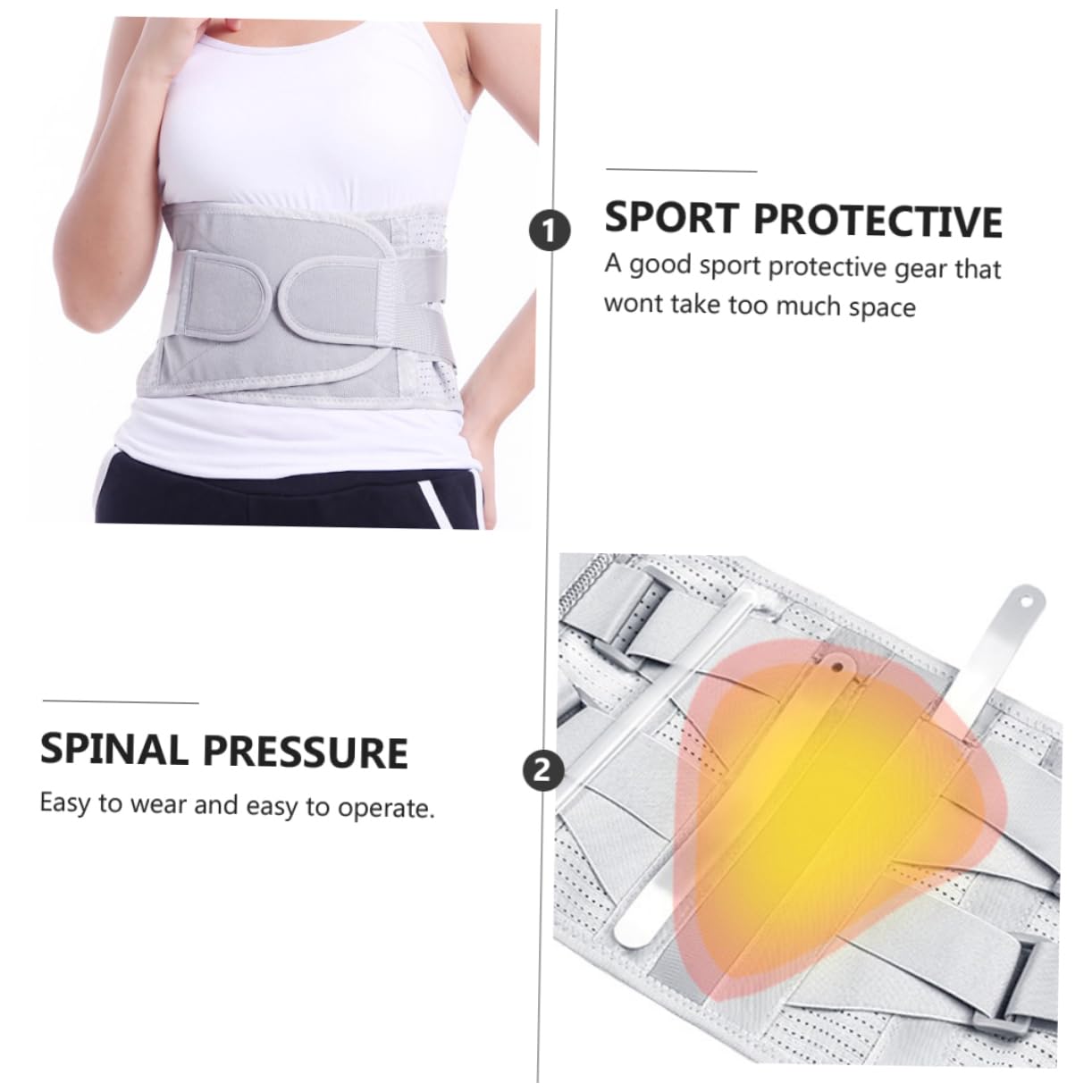 Gogogmee Support Breathable Waist Supporter Back Support Waist Support for Unisex Lumbar Protective Waist Strap Wide Waist Stomach Waist Brace Lifting Back Waist Lifting Waist Support Belt