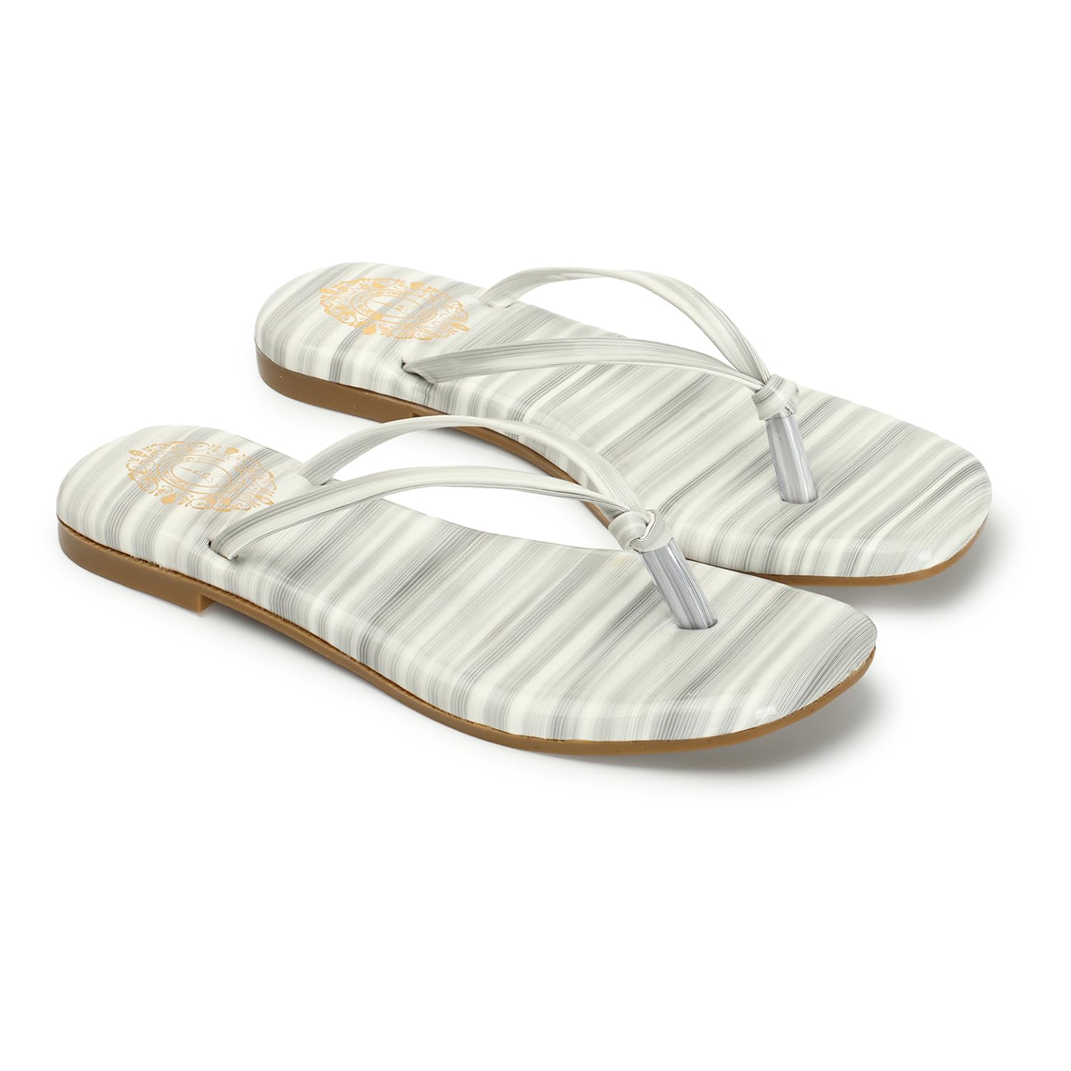 Stylish, Fashionable, Soft & Comfortable Daily Use, Abstract Print Casual V Shape Flats-image-16