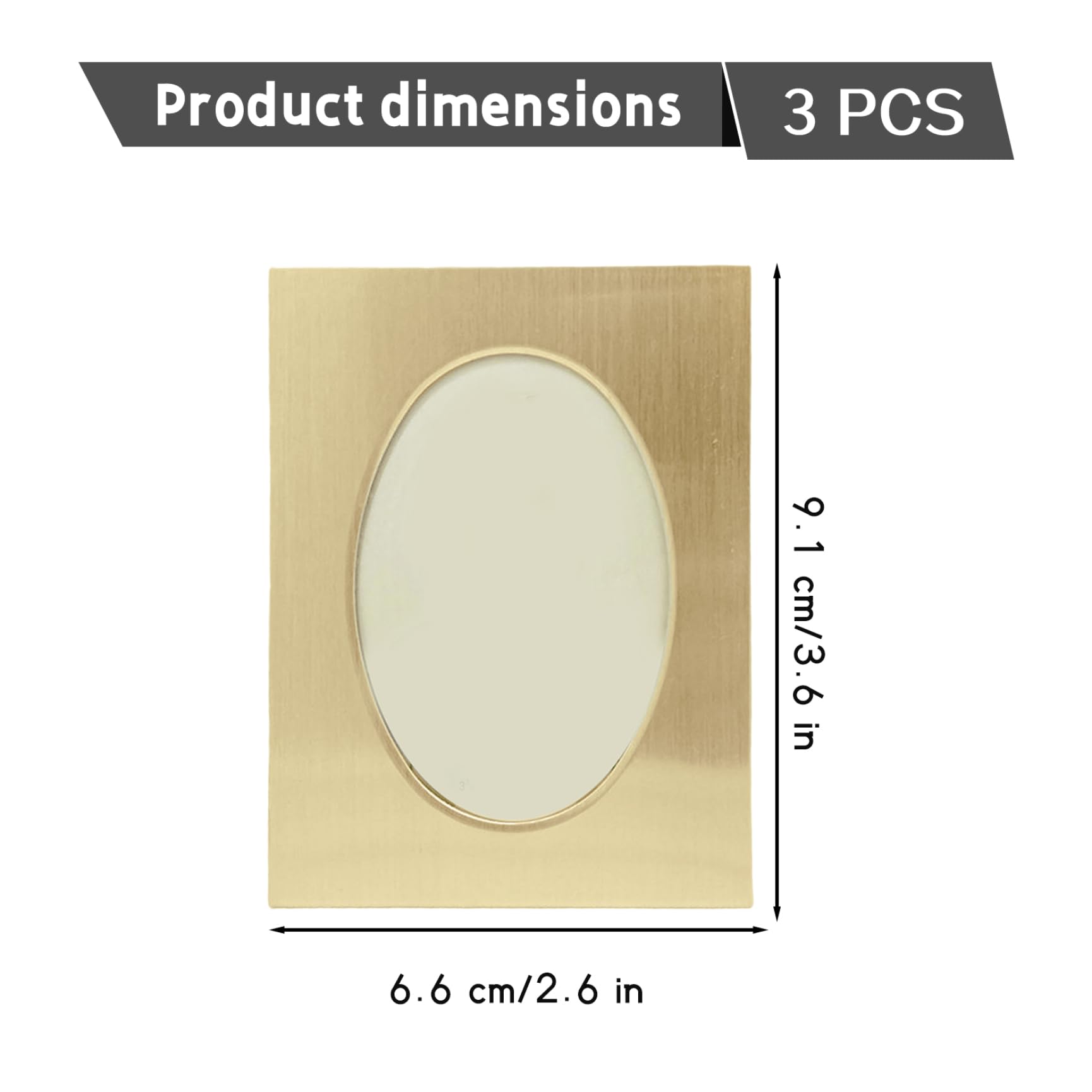 3 mini marcos de fotos de 3 pulgadas plateados, soporte para marcos de fotos pequeños de aleación de aluminio, almacenamiento decorativo de imágenes pequeñas para exhibición de mesaMini marco de foto
