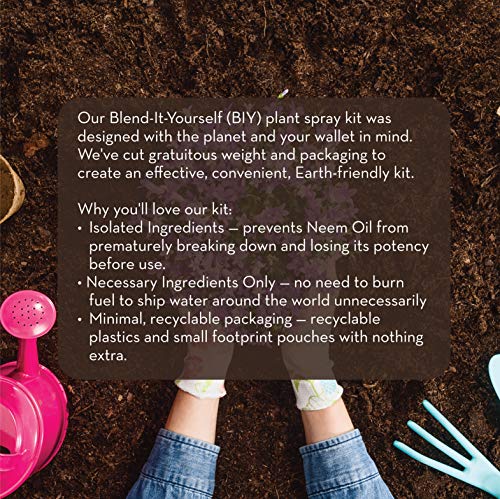 Emily's Naturals Neem Oil For Plants | Spray Kit Makes 48Oz | For Outdoor Garden And Indoor House Plants | Safe And Biodegradable #TOP3