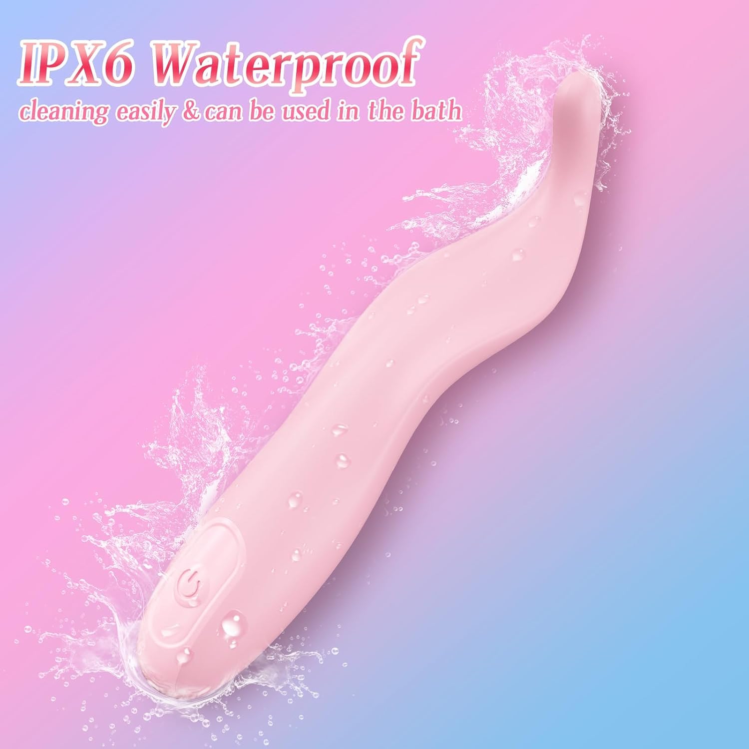 Vibrator Wand Sex Toys for Women, Powerful Clitoral Stimulator with 10 Modes, Clit Nipple Vagina Anal G Spot Vibrators Adult Sex Toys, Rechargeble Waterproof High-Frequency Personal Massager