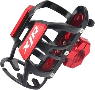 Soporte CNC para Bebidas Y Bebidas, Botellero Montado para Y&amaha XJ6 XJ-6 Diversion XJR1300 XJR 1300 (Color : Red-XJR)