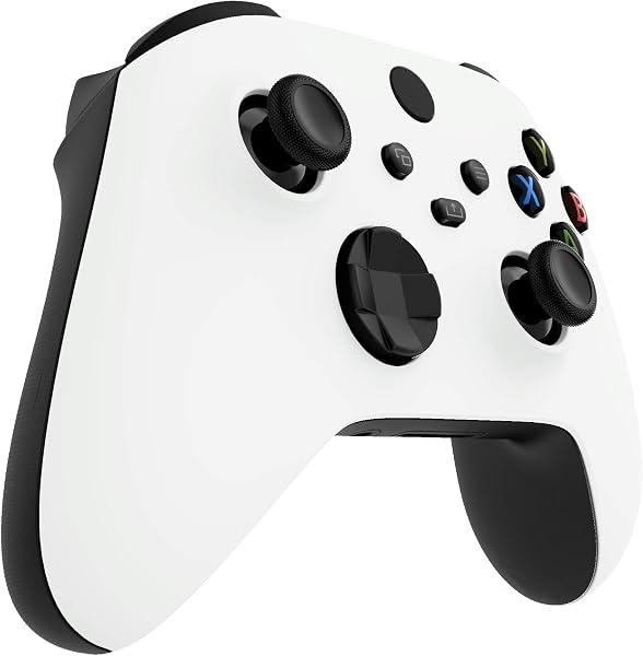 eXtremeRate Cover Custodia Ricambio per Xbox Series X S Controller Scocca Copertura Anteriore Shell DIY Ricambio per Xbox Series X S Joystick Model 1914(Bianco) - 4
