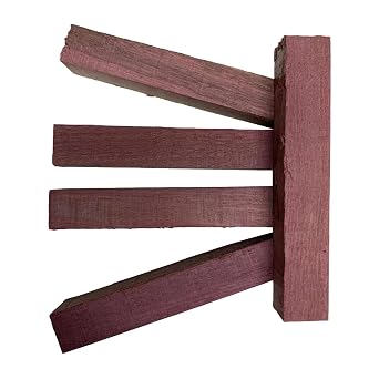 Exotic Wood Zones Purpleheart Pen Blanks, 3/4" x 3/4" x 5" 9 Pack