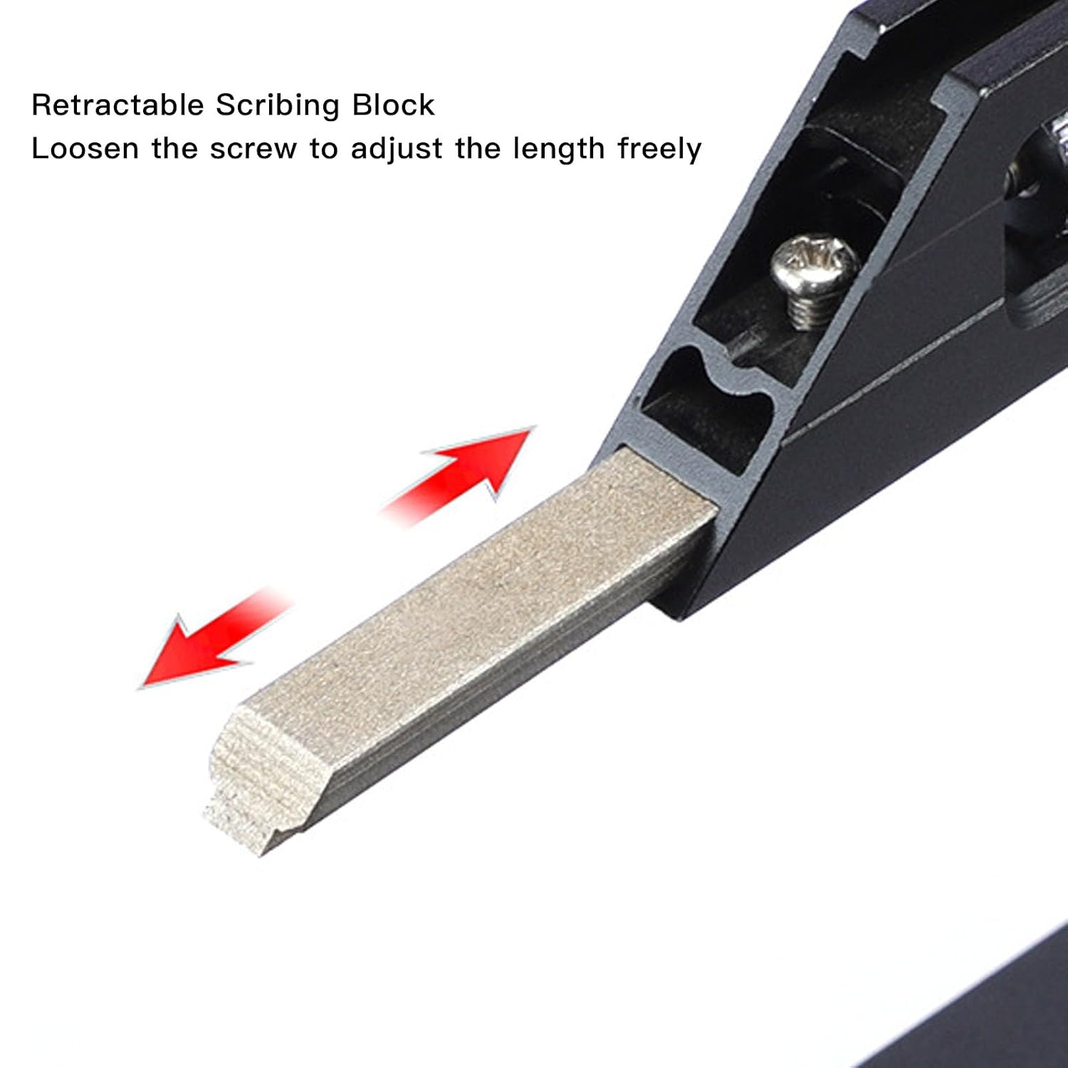 Hilitand Woodworking Height Ruler Height Gauge 180mm Dual Scale 7 Inch Adjustable Depth Measuring Tool for Milling Machine Table Saw