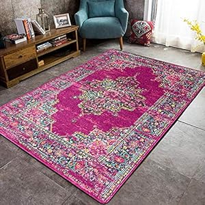 Tapijten Deurmat Perzische clan stijl red160X230CM Hedendaagse tapijt Woonkamer tapijt vloer Super absorberend Polyester…