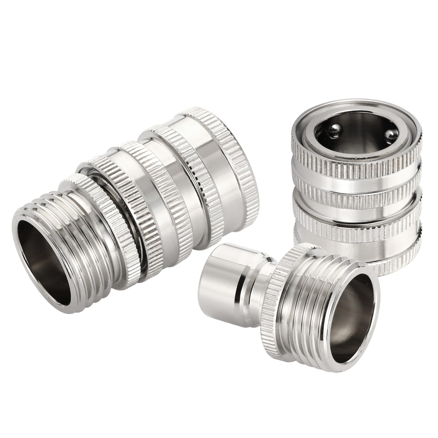 Adattatore Rapido Per Tubo Da Giardino In Acciaio Inox - Femmina M20 - Connettori Universali Per Irrigazione - 2