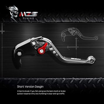 MZS Black Motorcycle Brake Clutch Levers Adjustable Short CNC Compatible with CBR650R 19-26 / CB650R 19-26 / NC750X 16-26 / CBR650F CB650F 14-18 / NC750S 16-20
