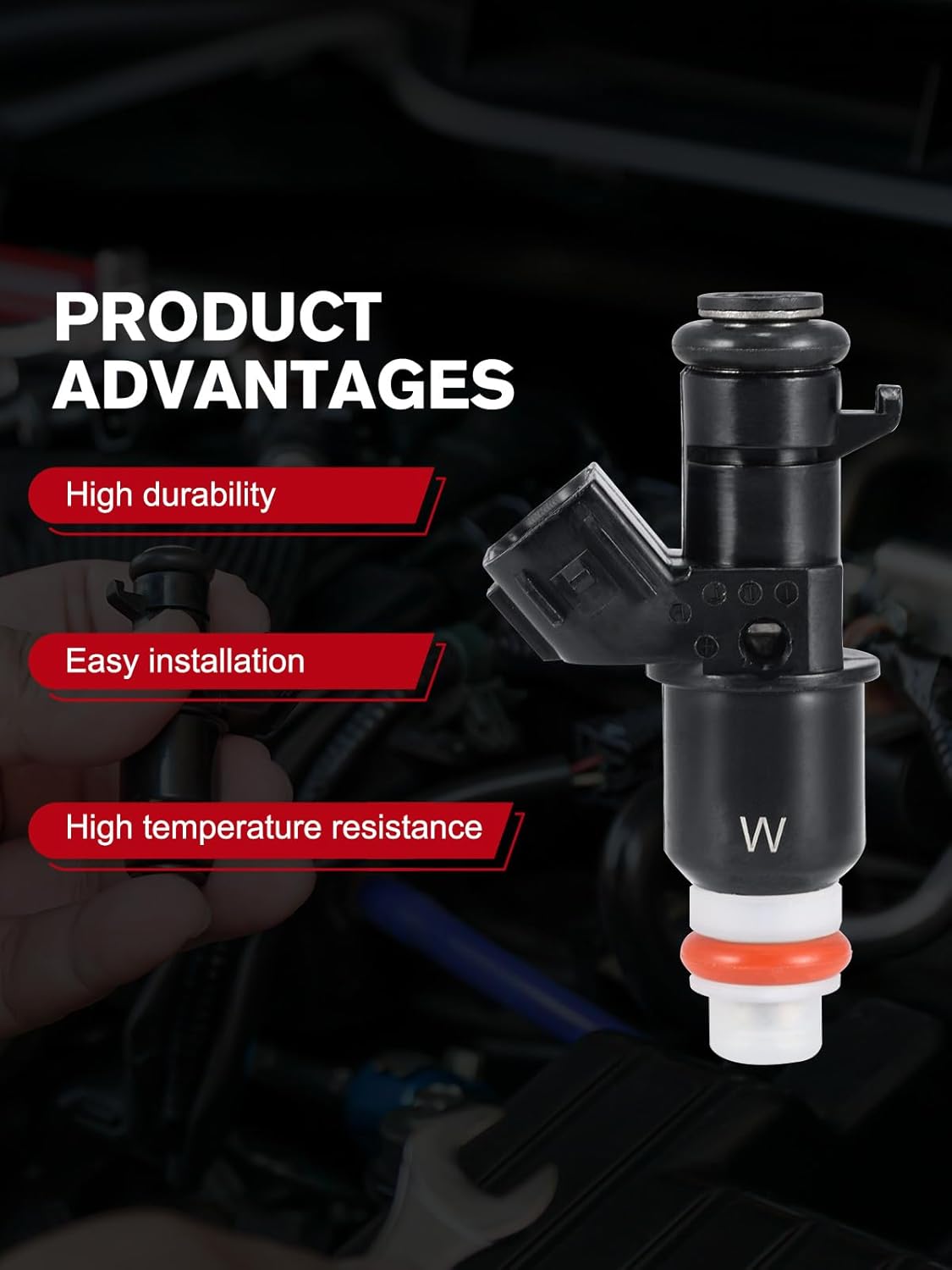 TAUTOY FJ485 Fuel Injectors 6PCS 3.0L 3.5L For Acura MDX 03-06,TL 04-08,ILX 13-15, For Honda Accord 03-07,Odyssey 05-17,Pilot 05-11,Ridgeline 06-14,For Saturn Vue 04-07,16450-RCA-A01, 8001492N
