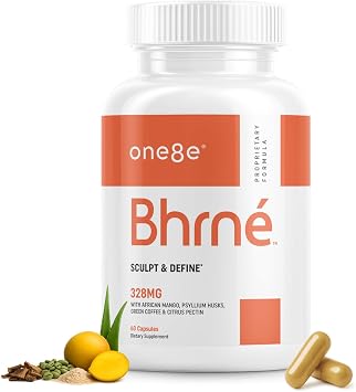Bhrne Metabolism Booster Supplement for Appetite Control & Healthy Weight Management - Curb Cravings with Natural Appetite Suppressant Ingredients as African Mango & Psyllium Husk