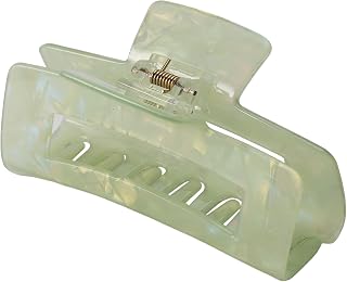VOCOSTE Hair Claw Clips, 4" Large for Thick Hair, Green | Strong Non-Slip Hold, Half Ups, Acetic Acid Hair Clips for Durability, Secure Chic Daily Styles