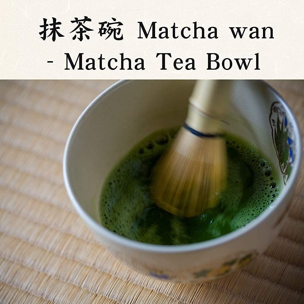 KIMIKURA Matcha Tea bowl Chawan [Japanese Flowers] Mino-yaki Made in JAPAN | Japanese Tea