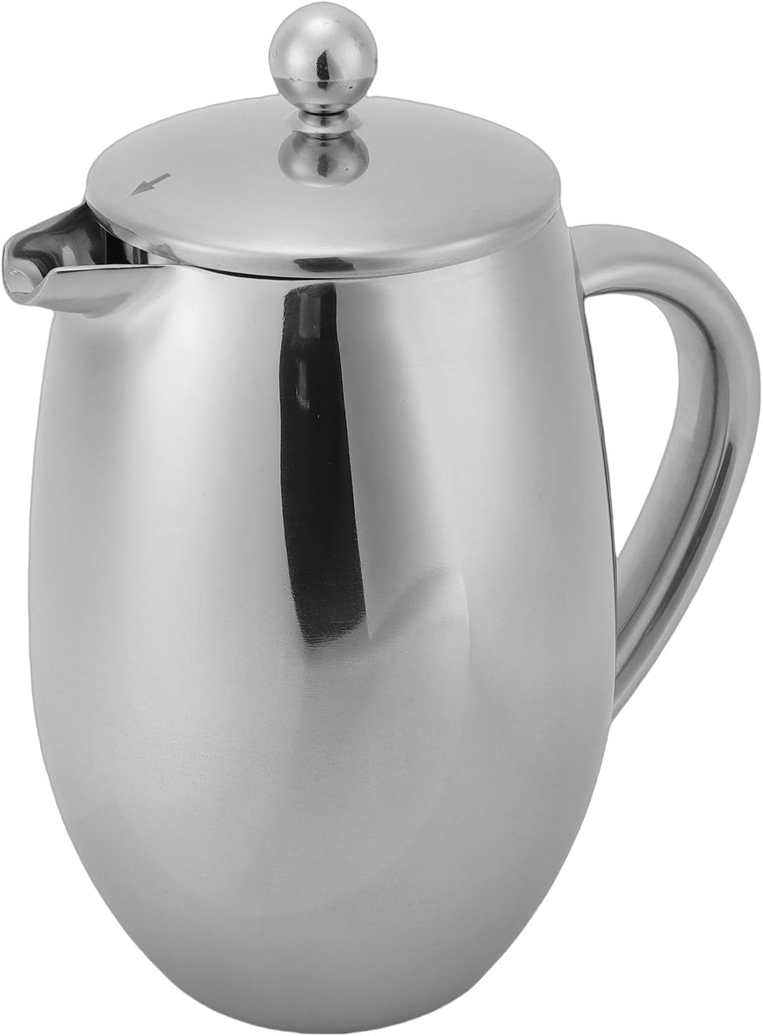 French Press Coffee Pot, 304 Stainless Steel Double Wall Coffee Maker with Fine Mesh Filter, for Home Office Camping Travel